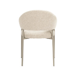 LABEL51 Eetkamerstoel Sora - Naturel - Royal Boucle - Taupe Metaal