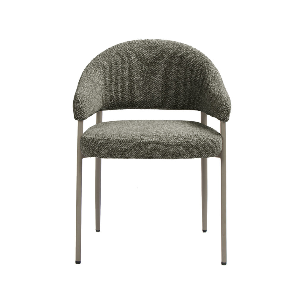 pro_109271_img_9398175 LABEL51 Eetkamerstoel Sora - Mushroom - Royal Boucle - Taupe Metaal