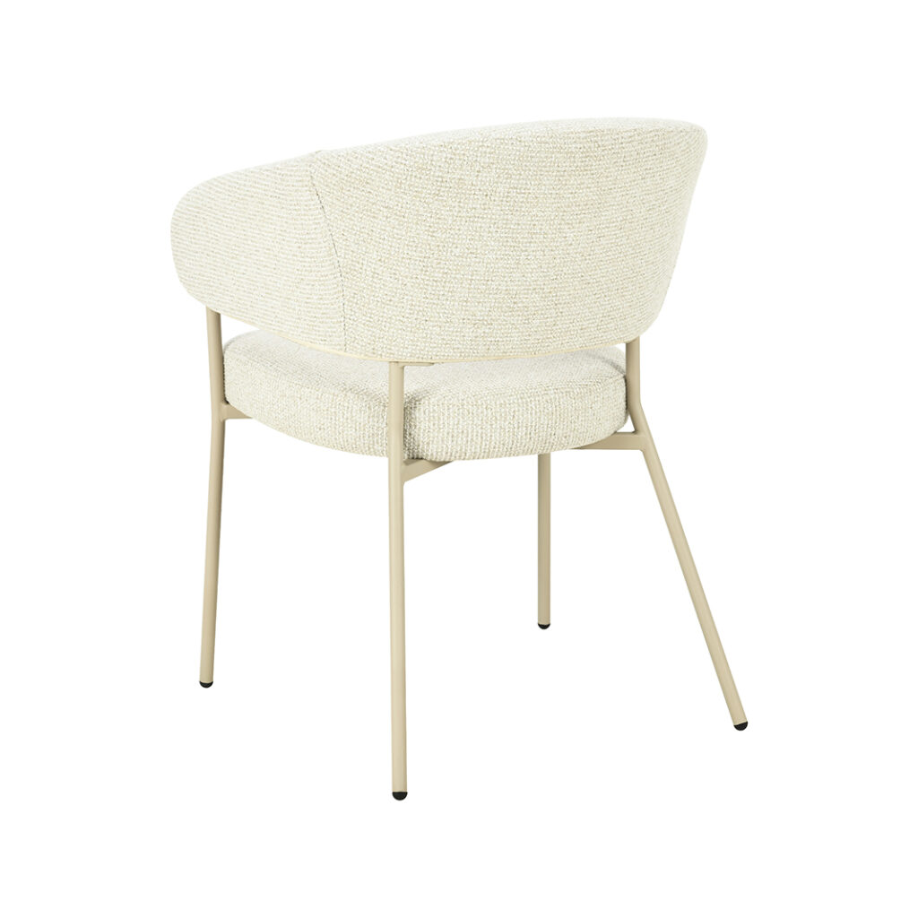 LABEL51 Eetkamerstoel Takumi - Naturel - Prestige - Taupe Metaal