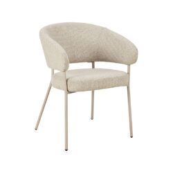 LABEL51 Eetkamerstoel Takumi - Beige - Prestige - Taupe Metaal
