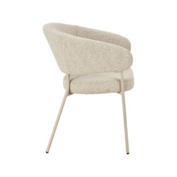 LABEL51 Eetkamerstoel Takumi - Beige - Prestige - Taupe Metaal