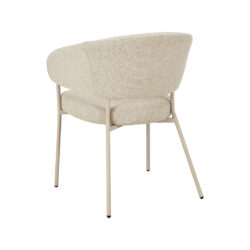 LABEL51 Eetkamerstoel Takumi - Beige - Prestige - Taupe Metaal