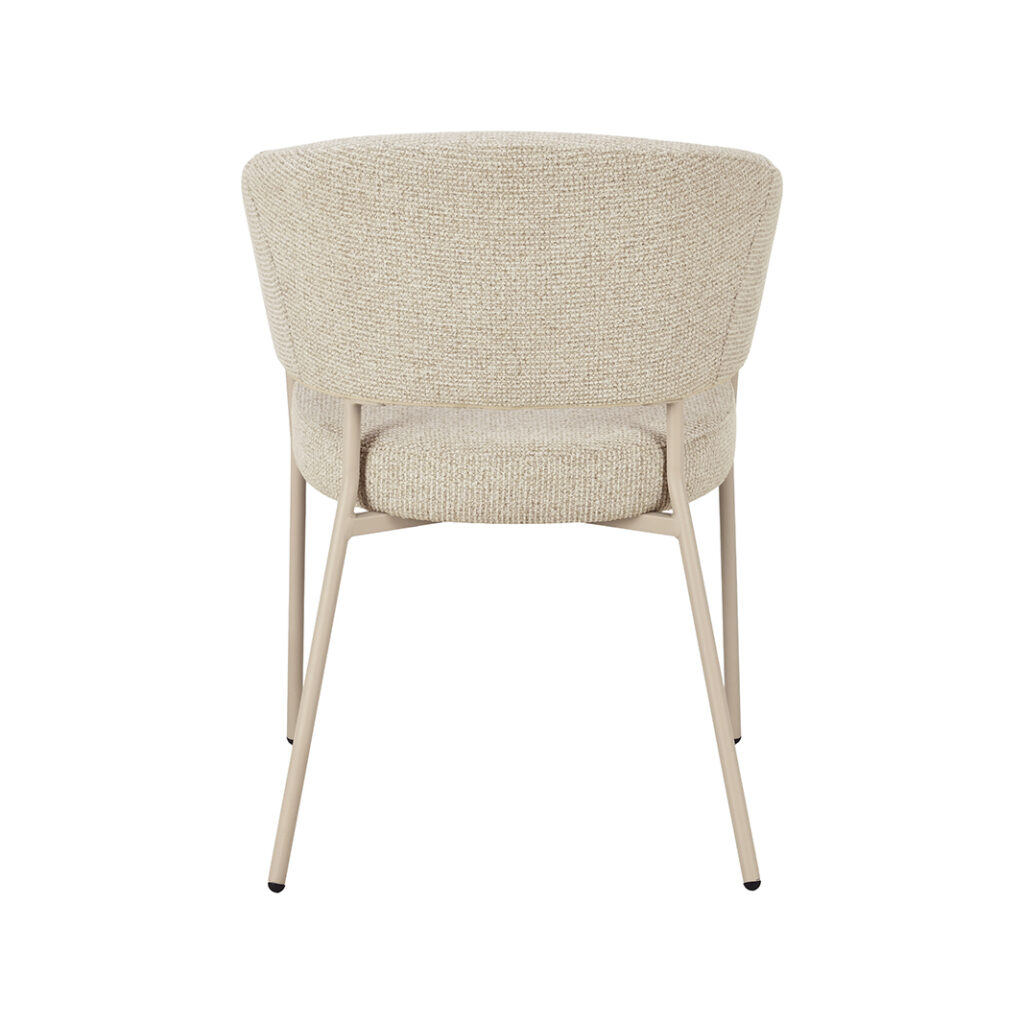 LABEL51 Eetkamerstoel Takumi - Beige - Prestige - Taupe Metaal