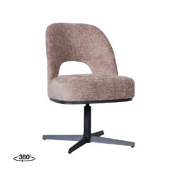 pro_114853_img_9396997 LABEL51 Eetkamerstoel Port Grimaud - Taupe - Haga - Zwart Metaal