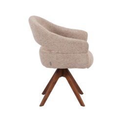 LABEL51 Eetkamerstoel Sofia - Beige - Superb - Espresso Hout