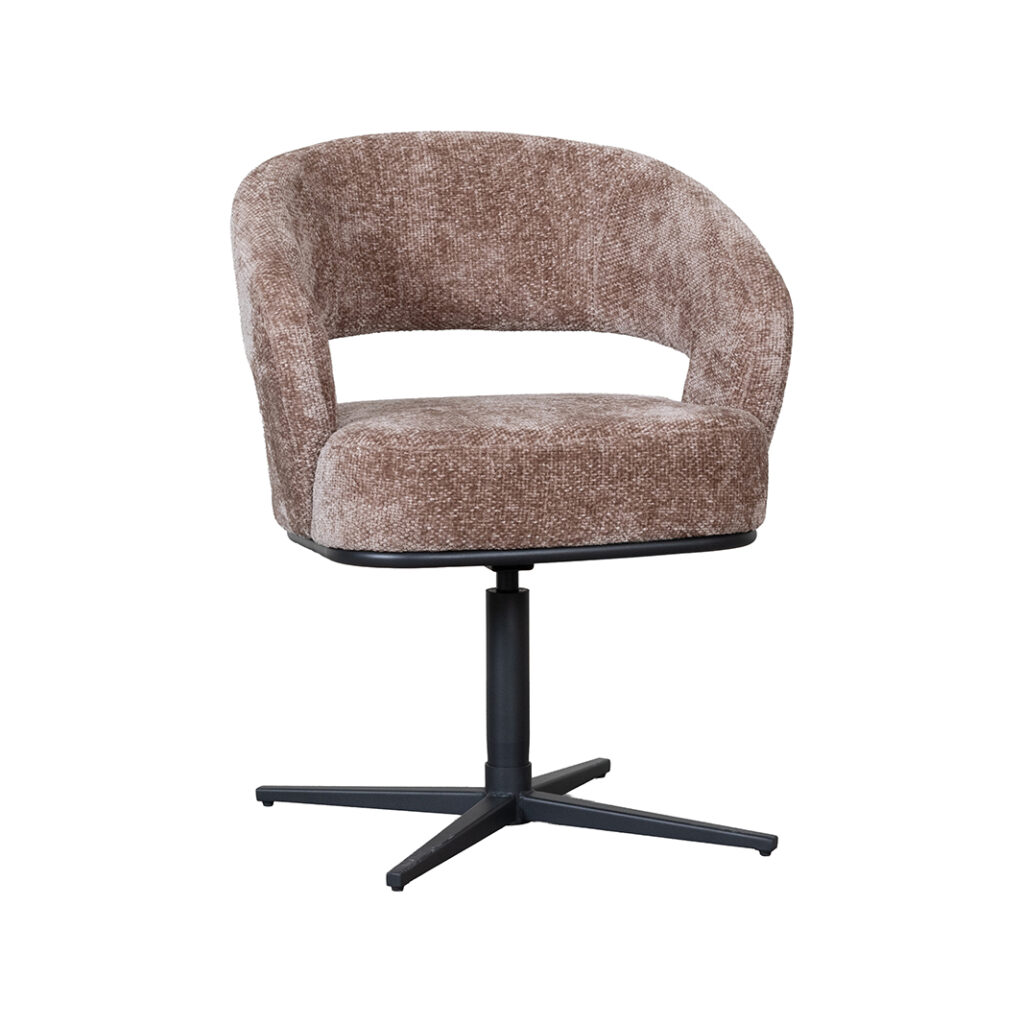 pro_114938_img_9396091 LABEL51 Eetkamerstoel New York - Taupe - Haga - Zwart Metaal