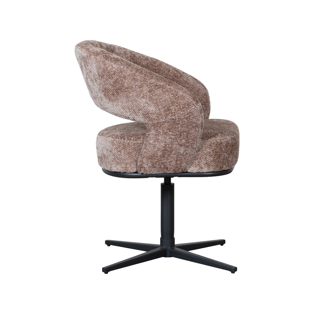 pro_114938_img_9396093 LABEL51 Eetkamerstoel New York - Taupe - Haga - Zwart Metaal