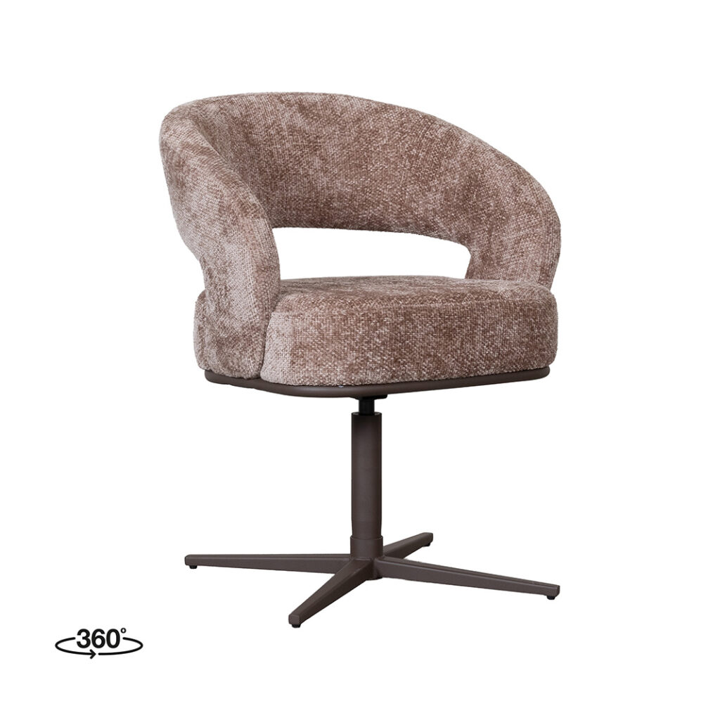 pro_114939_img_9396085 LABEL51 Eetkamerstoel New York - Taupe - Haga - Brons Metaal