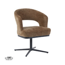 pro_115004_img_9395889 LABEL51 Eetkamerstoel Monaco - Taupe - Tresor - Zwart Metaal