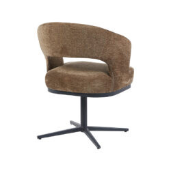 pro_115004_img_9395893 LABEL51 Eetkamerstoel Monaco - Taupe - Tresor - Zwart Metaal