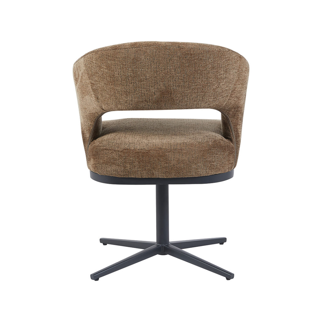 pro_115004_img_9395894 LABEL51 Eetkamerstoel Monaco - Taupe - Tresor - Zwart Metaal