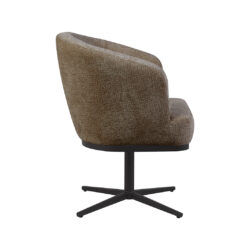 pro_115124_img_9392452 LABEL51 Eetkamerstoel Cannes - Retro Taupe Tresor - Tresor - Zwart Metaal