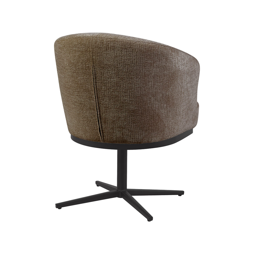 pro_115124_img_9392453 LABEL51 Eetkamerstoel Cannes - Retro Taupe Tresor - Tresor - Zwart Metaal