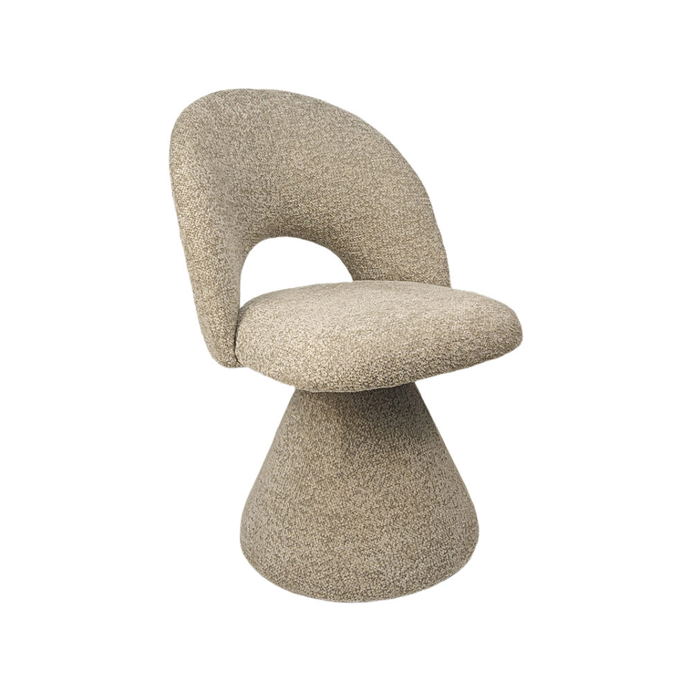 LABEL51 Eetkamerstoel Studio - Beige - Superb - Beige Stof