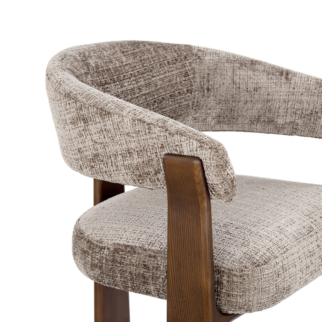pro_115332_img_9396116 LABEL51 Eetkamerstoel Nice - Taupe - Cremona - Walnoot Hout