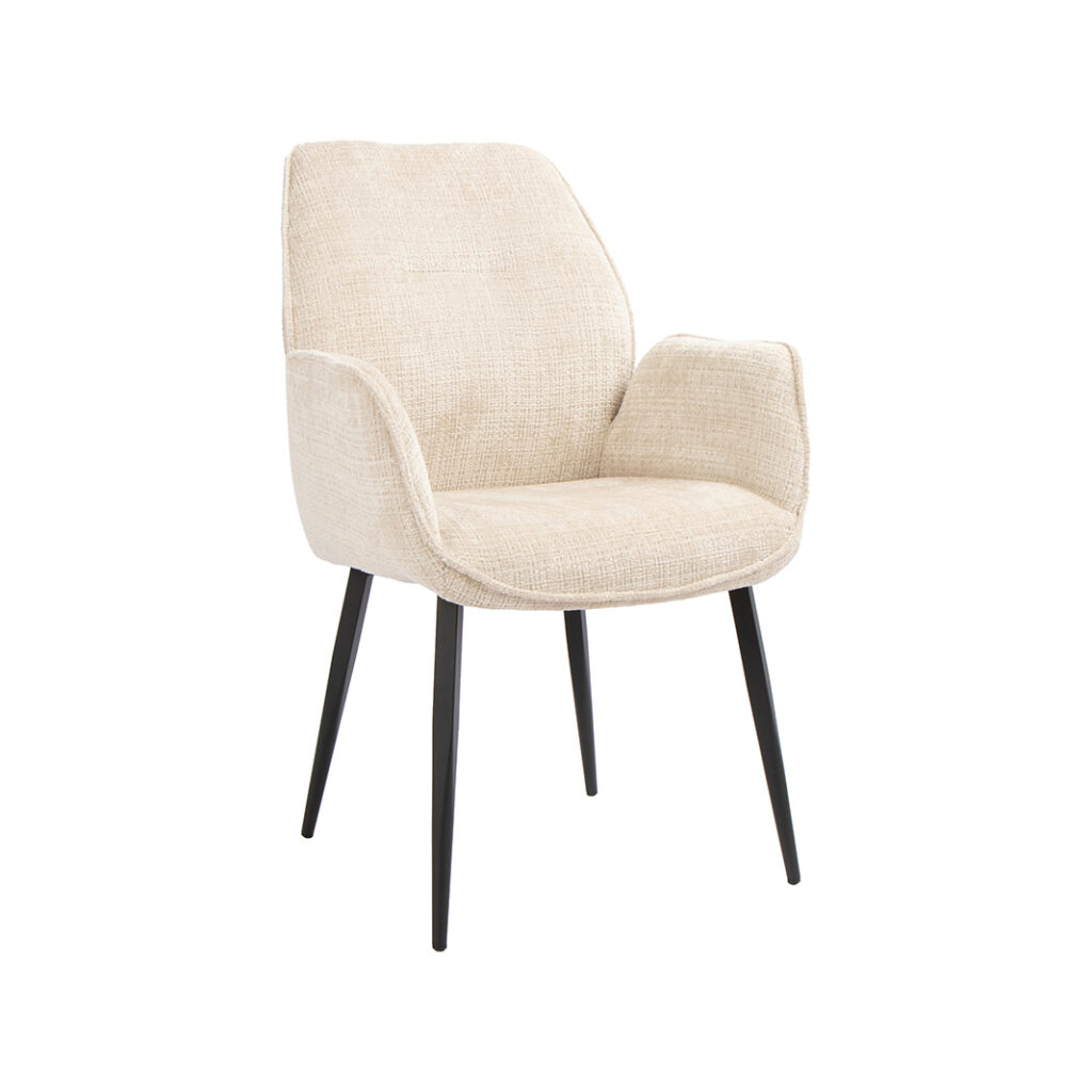 pro_116788_img_9450108 LABEL51 Eetkamerstoel Mayson - Naturel - Cremona - Zwart Metaal