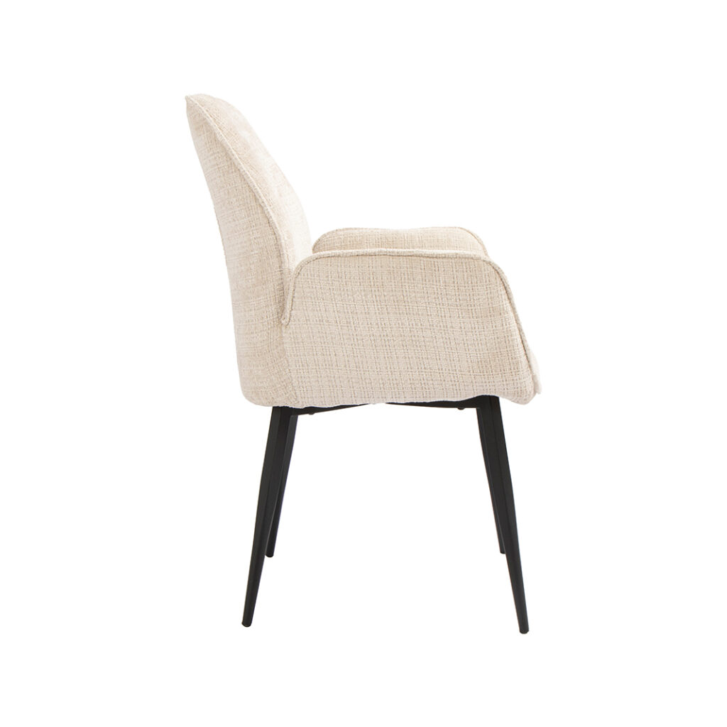 pro_116788_img_9450110 LABEL51 Eetkamerstoel Mayson - Naturel - Cremona - Zwart Metaal