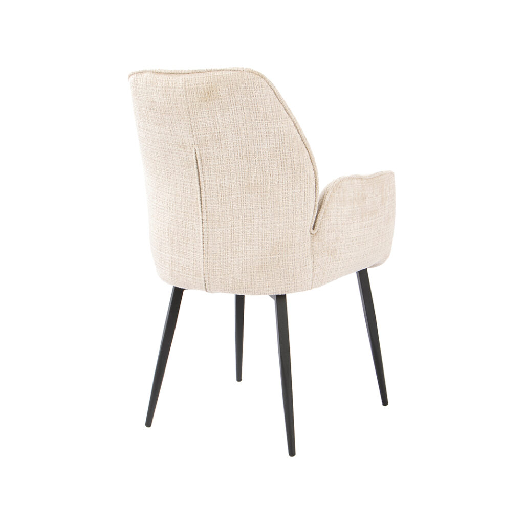pro_116788_img_9450111 LABEL51 Eetkamerstoel Mayson - Naturel - Cremona - Zwart Metaal