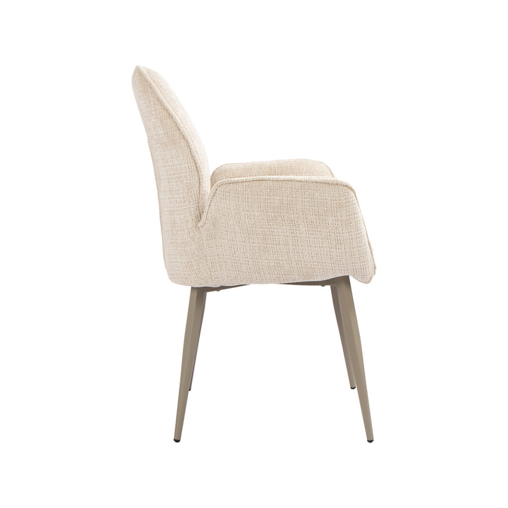 pro_116789_img_9450104 LABEL51 Eetkamerstoel Mayson - Naturel - Cremona - Taupe Metaal