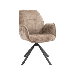 pro_116793_img_9450064 LABEL51 Eetkamerstoel Jill - Taupe - Cremona - Zwart Metaal