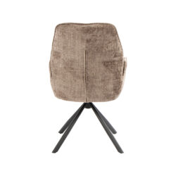 pro_116793_img_9450067 LABEL51 Eetkamerstoel Jill - Taupe - Cremona - Zwart Metaal