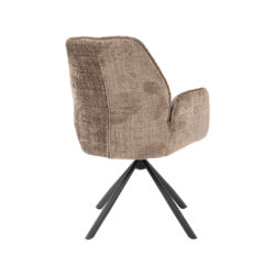 pro_116793_img_9450068 LABEL51 Eetkamerstoel Jill - Taupe - Cremona - Zwart Metaal