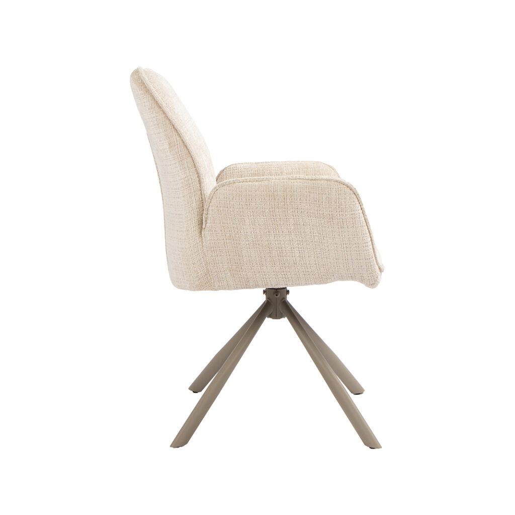 pro_116794_img_9450072 LABEL51 Eetkamerstoel Jill - Naturel - Cremona - Taupe Metaal