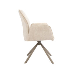 pro_116794_img_9450072 LABEL51 Eetkamerstoel Jill - Naturel - Cremona - Taupe Metaal