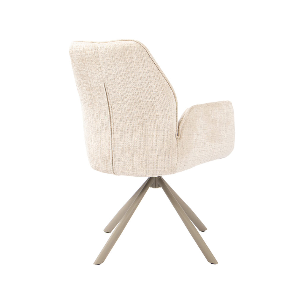 pro_116794_img_9450073 LABEL51 Eetkamerstoel Jill - Naturel - Cremona - Taupe Metaal