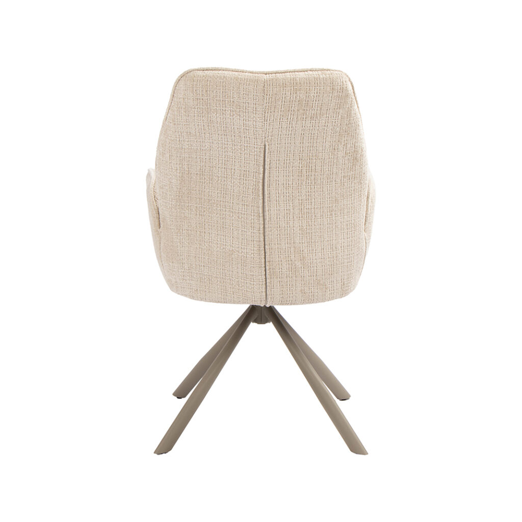 pro_116794_img_9450074 LABEL51 Eetkamerstoel Jill - Naturel - Cremona - Taupe Metaal