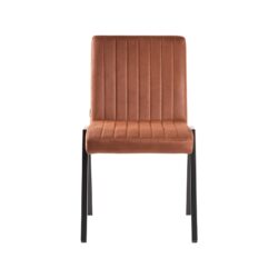 pro_1386_img_9395333 LABEL51 Eetkamerstoel Matz - Cognac - Microvezel - Zwart Metaal