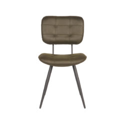 pro_23740_img_9393606 LABEL51 Eetkamerstoel Gus - Army - Microvezel - Zwart Metaal