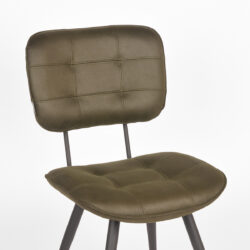 pro_23740_img_9393609 LABEL51 Eetkamerstoel Gus - Army - Microvezel - Zwart Metaal