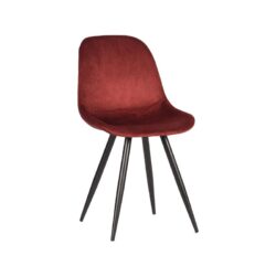 pro_6787_img_9140952 LABEL51 Eetkamerstoel Capri - Bordeaux - Velvet - Zwart Metalen Frame