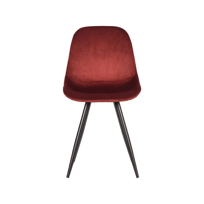 pro_6787_img_9140953 LABEL51 Eetkamerstoel Capri - Bordeaux - Velvet - Zwart Metalen Frame