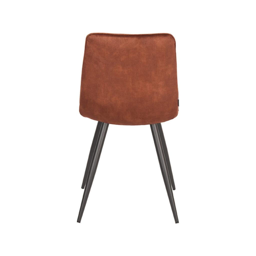 pro_74327_img_9394049 LABEL51 Eetkamerstoel Jelt - Rust - Velours - Zwart Metaal