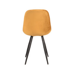 pro_74912_img_9392516 LABEL51 Eetkamerstoel Capri - Oker - Fluweel - Zwart Metaal