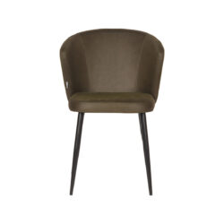 pro_74914_img_9399150 LABEL51 Eetkamerstoel Wave - Army - Microvezel - Zwart Metaal