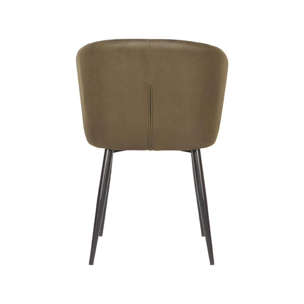 pro_74914_img_9399152 LABEL51 Eetkamerstoel Wave - Army - Microvezel - Zwart Metaal