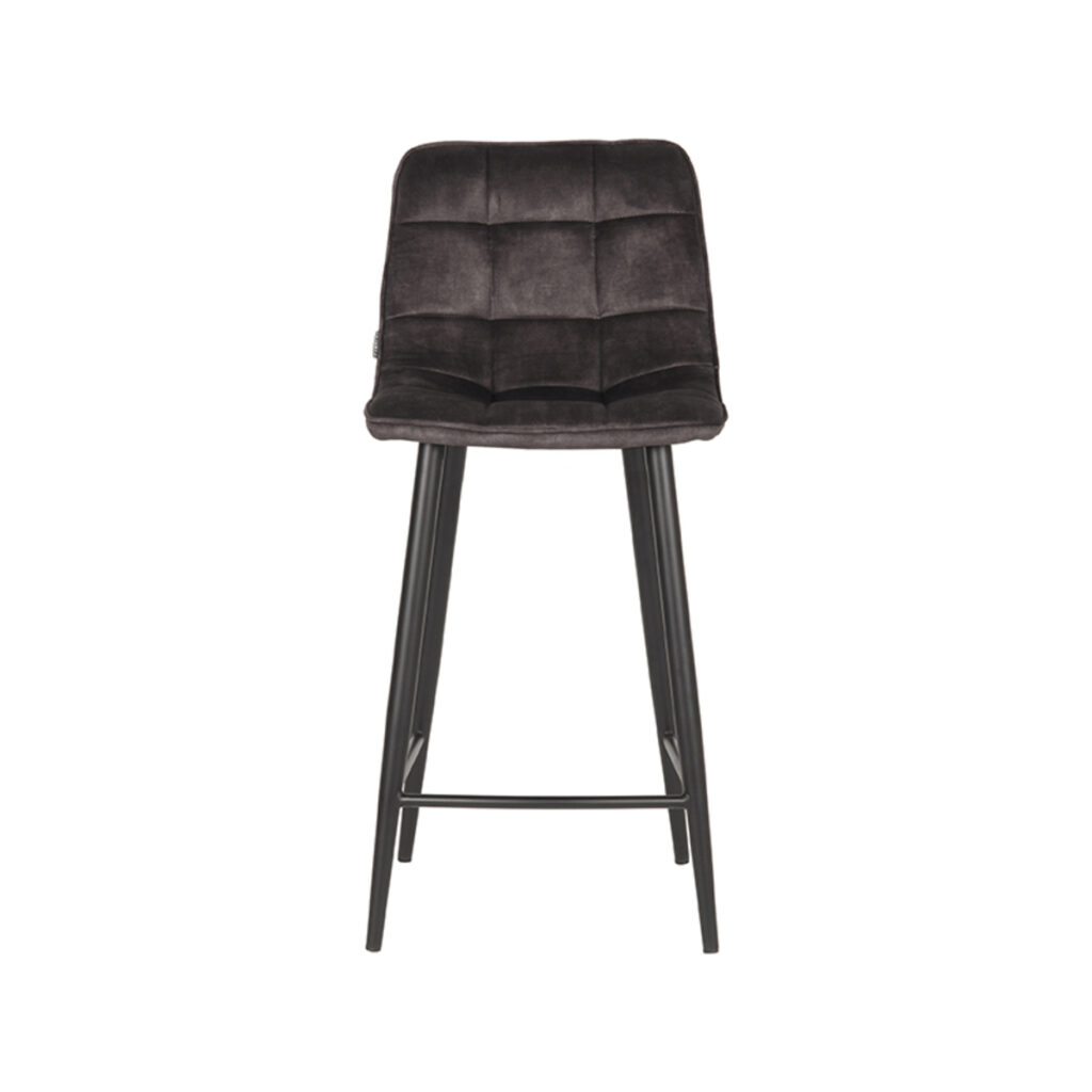 pro_75560_img_9394088 LABEL51 Barkruk Jelt - Antraciet - Velours - Laag