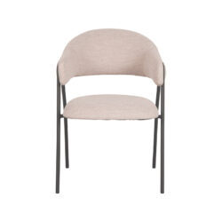 pro_77459_img_9394985 LABEL51 Eetkamerstoel Lowen - Naturel - Boucle - Zwart Metaal