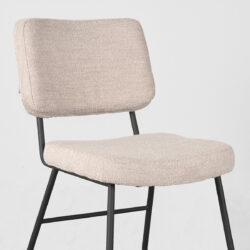 pro_79257_img_9396176 LABEL51 Eetkamerstoel Noah - Naturel - Boucle - Zwart Metaal