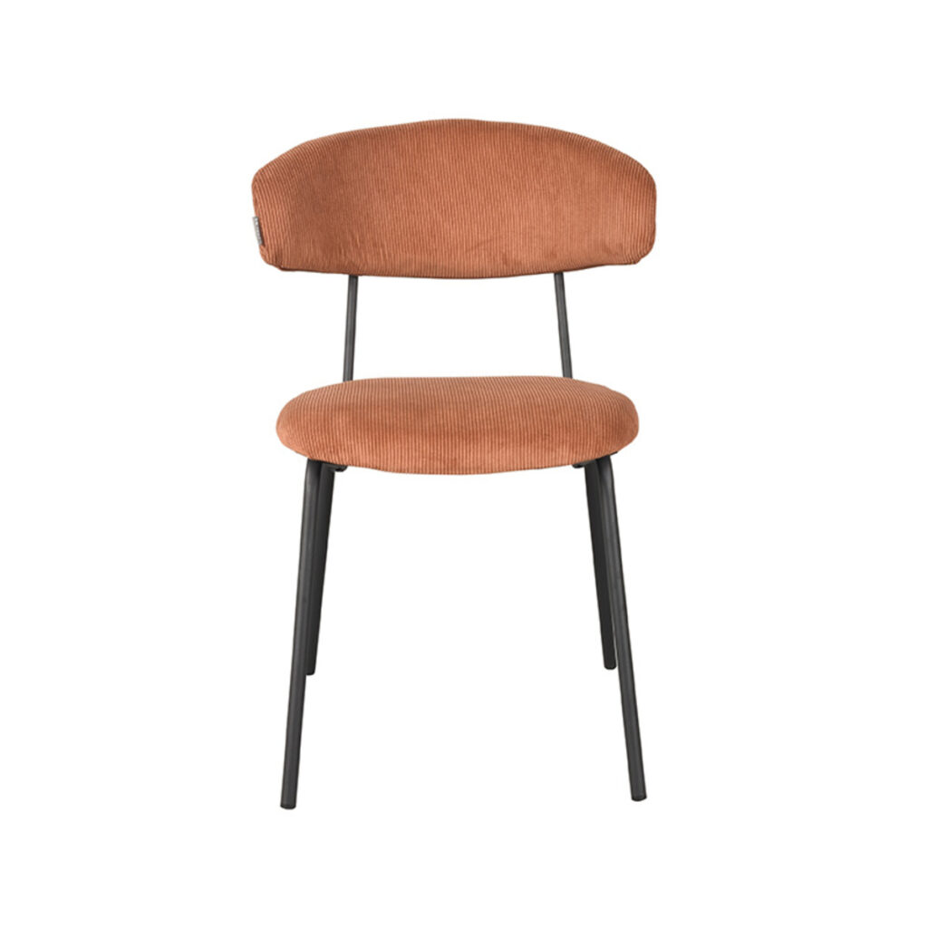 pro_79267_img_9399276 LABEL51 Eetkamerstoel Zack - Rust - Ribcord - Zwart Metaal