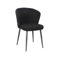pro_79311_img_9399165 LABEL51 Eetkamerstoel Whirl - Zwart - Teddy - Zwart Metaal