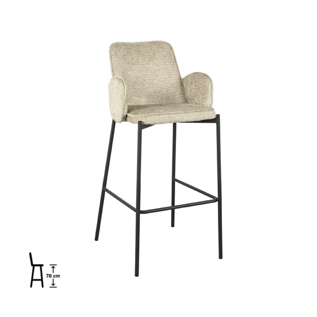 pro_79967_img_9394171 LABEL51 Barkruk Joni - Beige - Elegance - Hoog