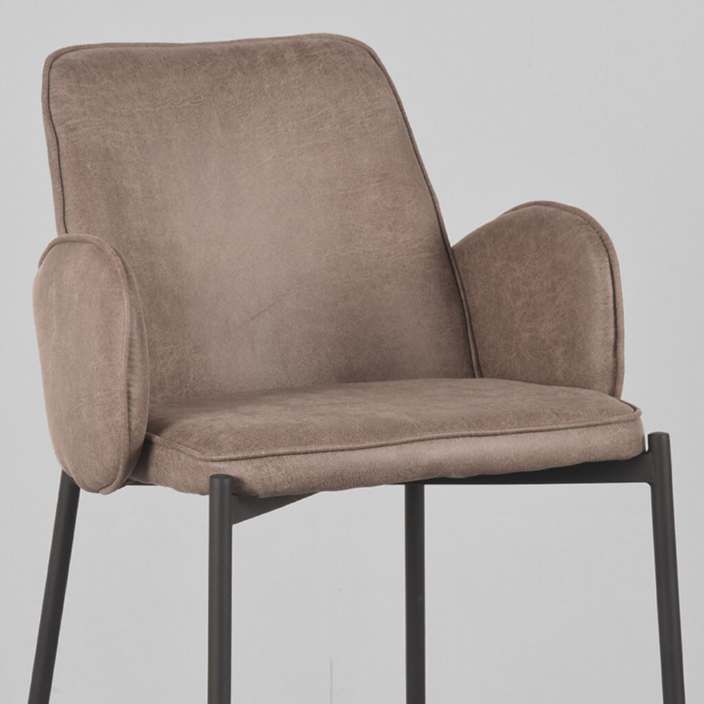 pro_79970_img_9394164 LABEL51 Barkruk Joni - Taupe - Micro Suede - Hoog