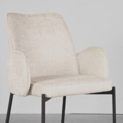pro_79976_img_9394150 LABEL51 Eetkamerstoel Joni - Creme - Elegance - Zwart Metaal