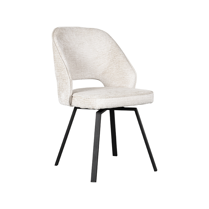 pro_79977_img_9394816 LABEL51 Eetkamerstoel Lewis - Creme - Elegance - Zwart Metaal