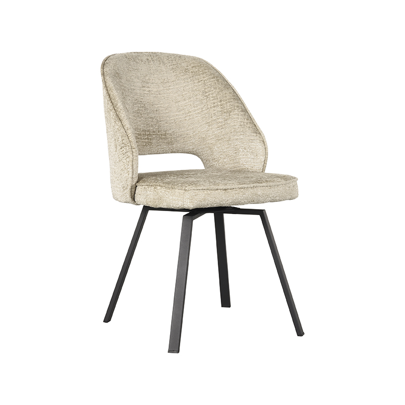 pro_79978_img_9394823 LABEL51 Eetkamerstoel Lewis - Beige - Elegance - Zwart Metaal