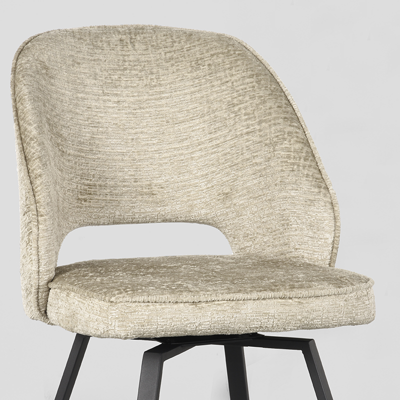 pro_79978_img_9394827 LABEL51 Eetkamerstoel Lewis - Beige - Elegance - Zwart Metaal